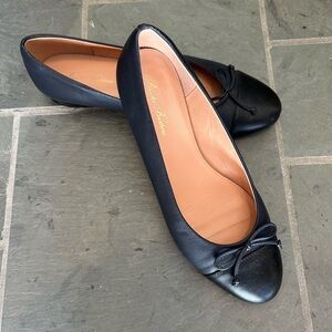 Brooks Brothers Black Leather Flats